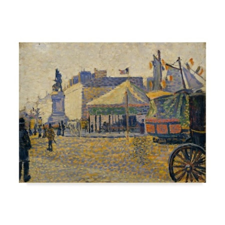 Paul Signac 'Place De Clichy' Canvas Art,24x32